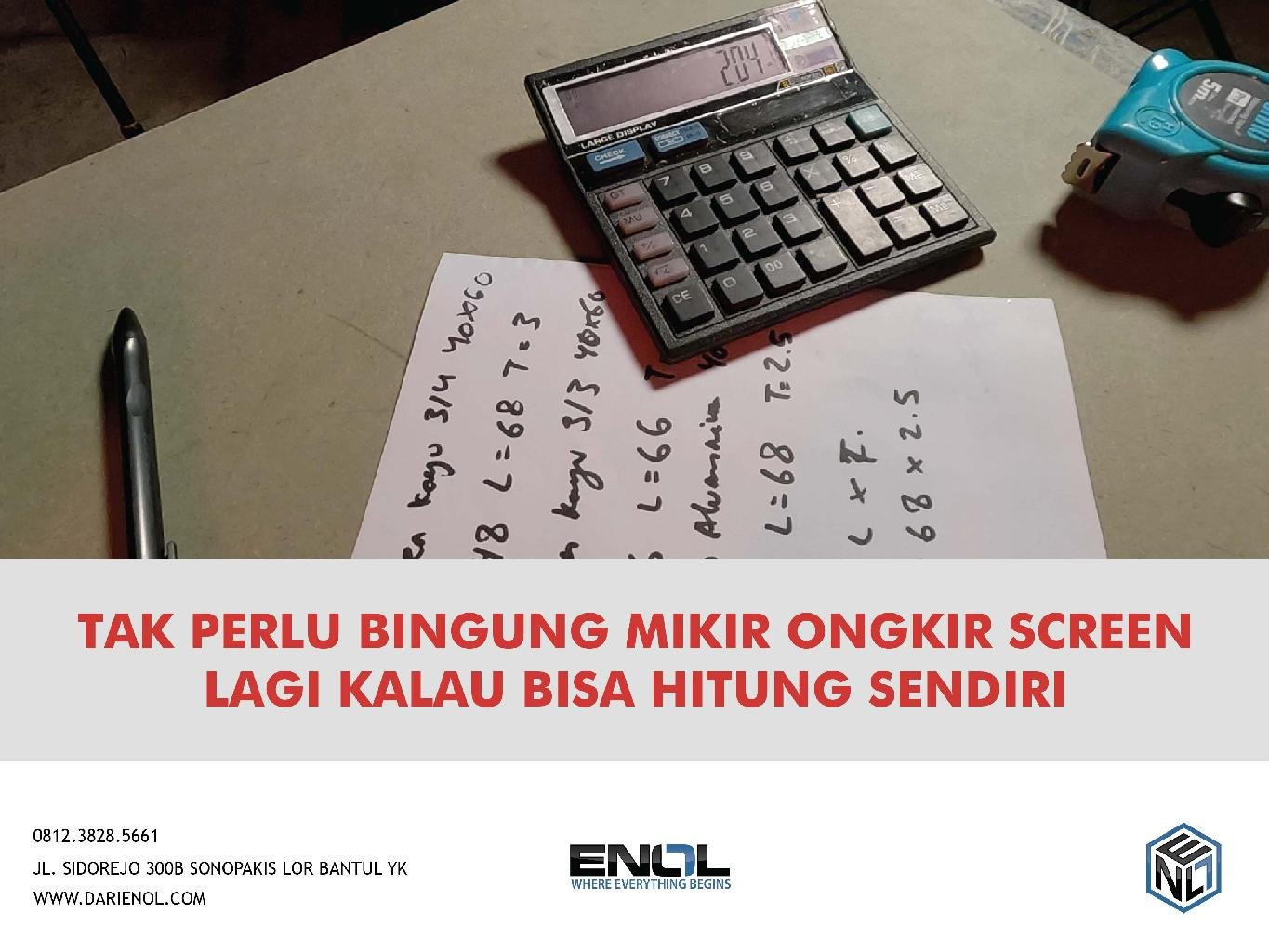 Tutorial Hitung Ongkir Volume - Hitung Ongkir Screen Sablon Baru atau untuk Service